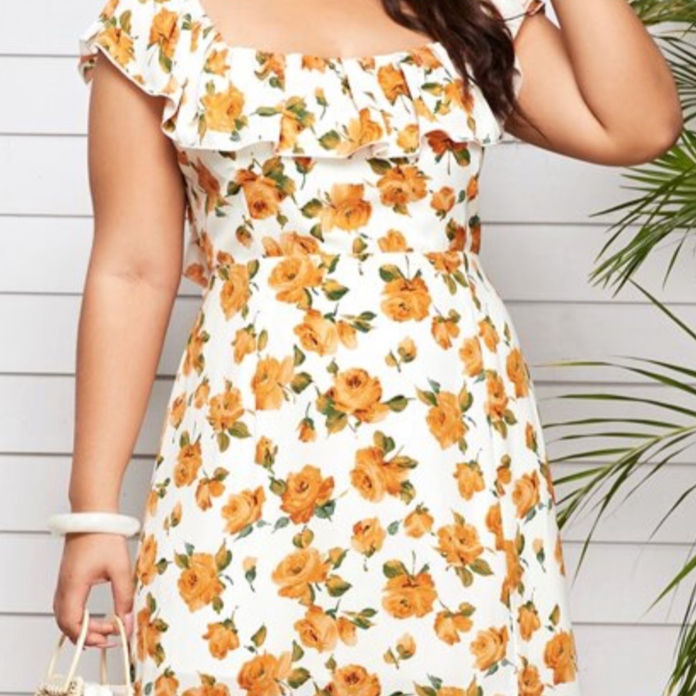 Plus Size Dress w/ Split